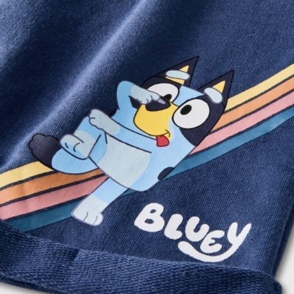 Moose Bluey Toddler Boy Shorts Grey Blue 4T - Picture 9 of 11
